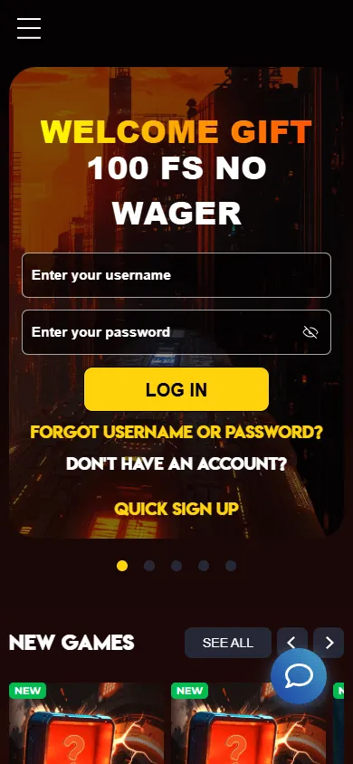 Orbit Spins Casino homepage displayed in a mobile browser